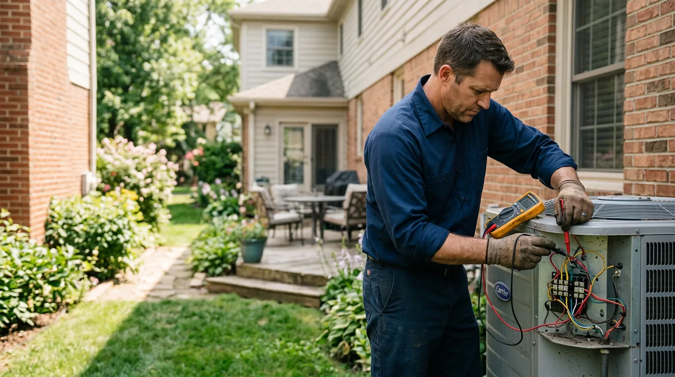 HVAC technician working near Altoona, PA